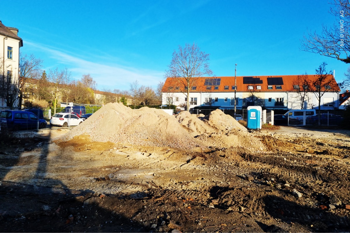 Baufortschritt THE ONE Leipzig – Erdarbeiten und Aushub für 81 Apartments