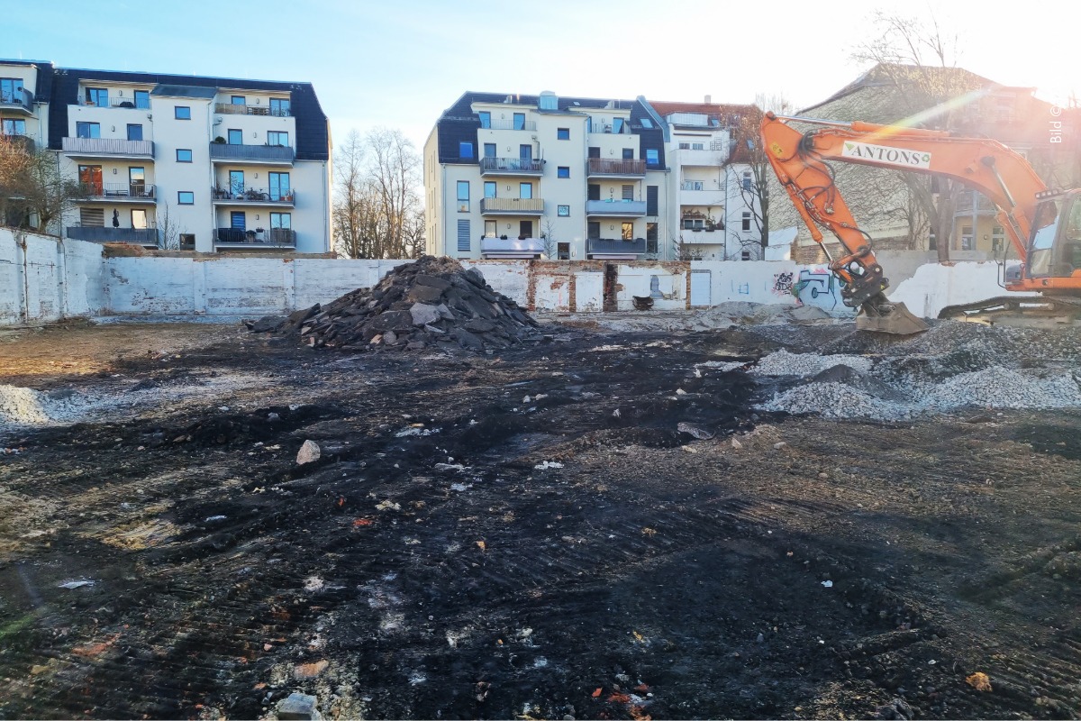 Baufortschritt THE ONE Leipzig – Erdarbeiten und Aushub für 81 Apartments